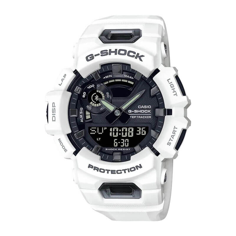 G-Shock Power Trainer Bluetooth White Watch, 51.3mm image number 0