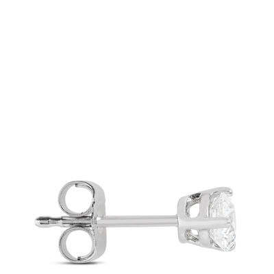 Diamond Solitaire Stud Earrings 14K, 1/2 ctw.