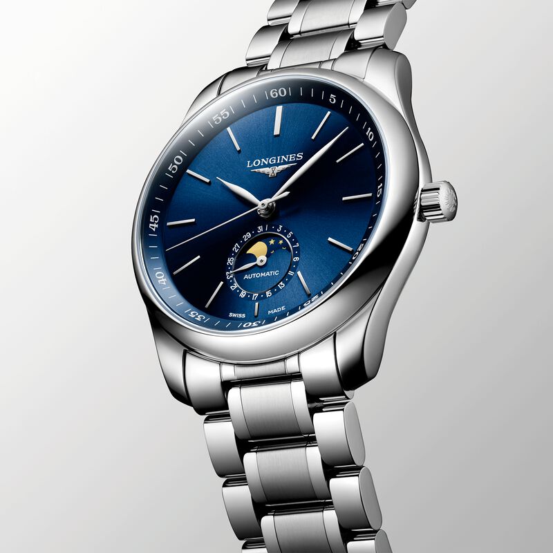 Longines Master Collection Moonphase Blue Dial Watch, 40mm image number 1