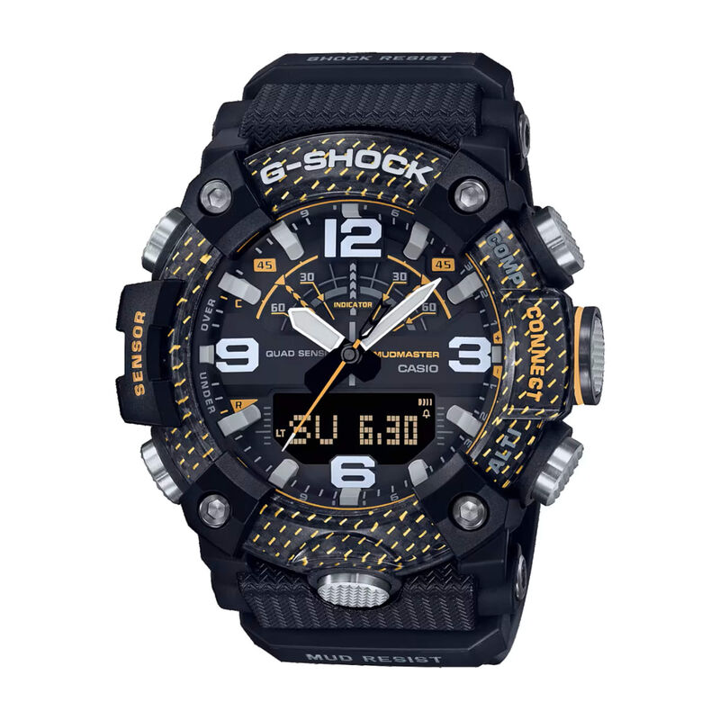 G-Shock Master of G-Land Watch Black Dial Black Resin Strap, 55.4mm image number 0