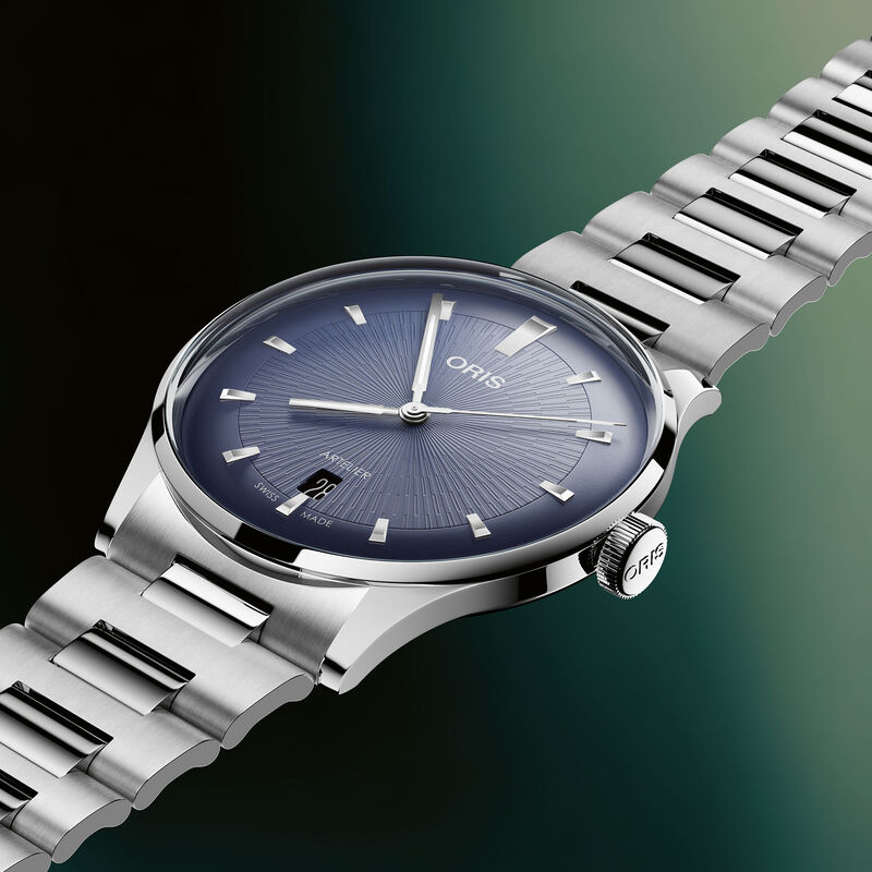 Oris Artelier Date Blue Dial Watch, 38mm image number 1