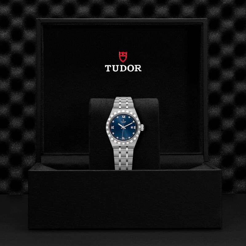 TUDOR Royal Watch Steel Case Blue Dial Steel Bracelet, 28mm image number 4