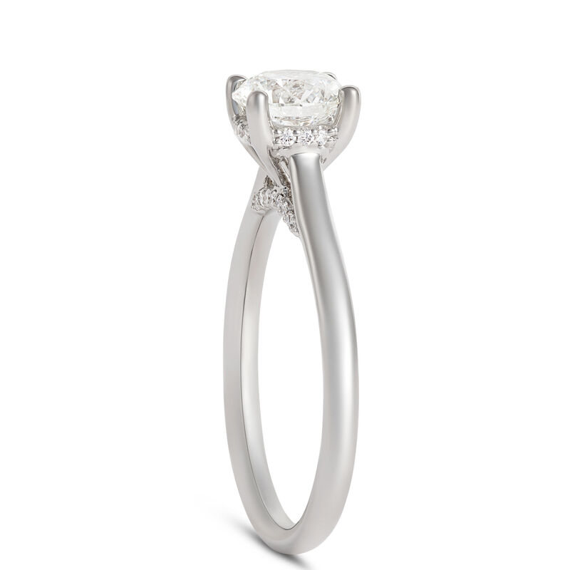Solitaire Diamond Engagement Ring, Platinum image number 1