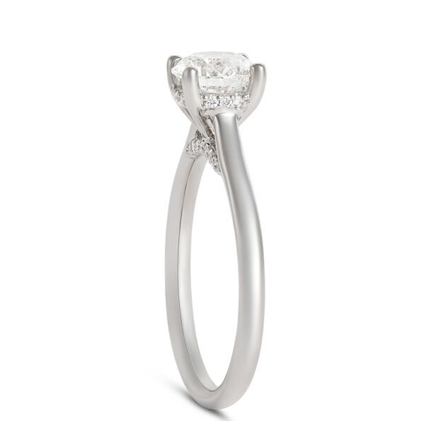 Solitaire Diamond Engagement Ring, Platinum