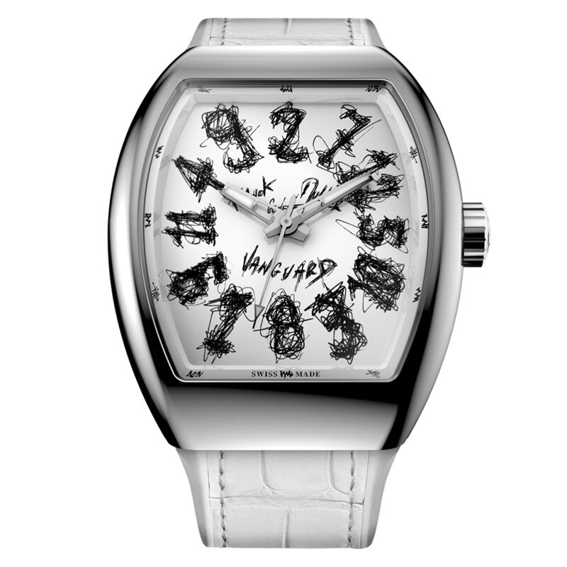 Franck Muller Vanguard Crazy Hours Hom Nguyen Classic White Dial Watch, 44mm x 53.7mm image number 0