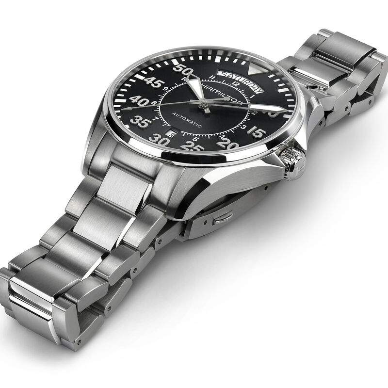 Hamilton Khaki Aviation Pilot Day Date Auto Black Dial Watch, 42mm image number 2