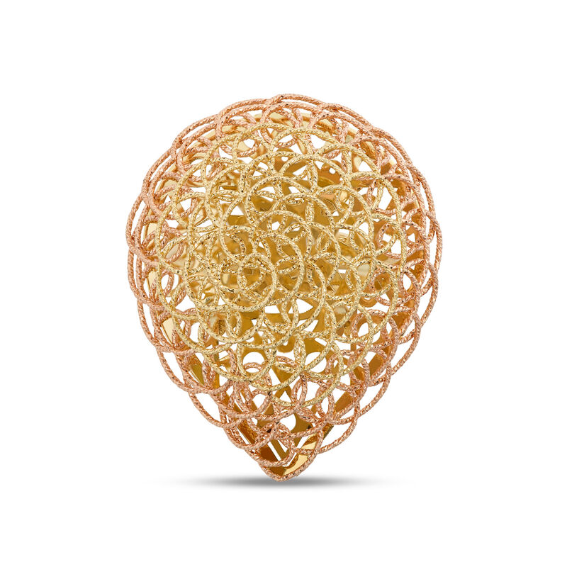 Toscano Woven Ring, 14K Yellow and Rose Gold image number 0