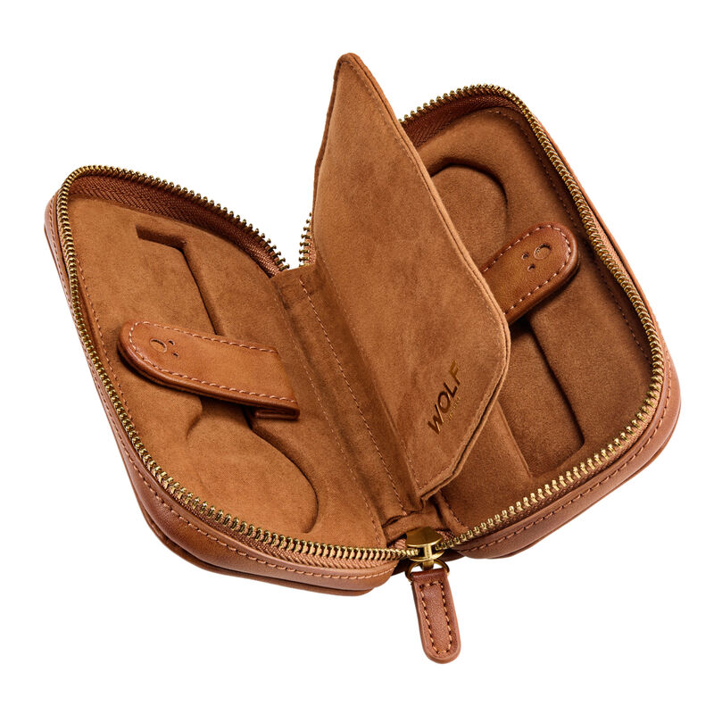 WOLF Brogue 2 Piece Watch Zip Case image number 0