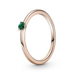 Pandora Green Solitaire CZ Ring