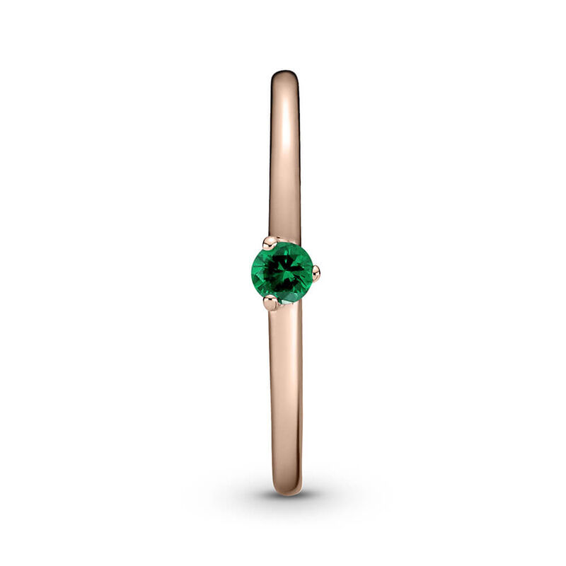Pandora Green Solitaire CZ Ring image number 2