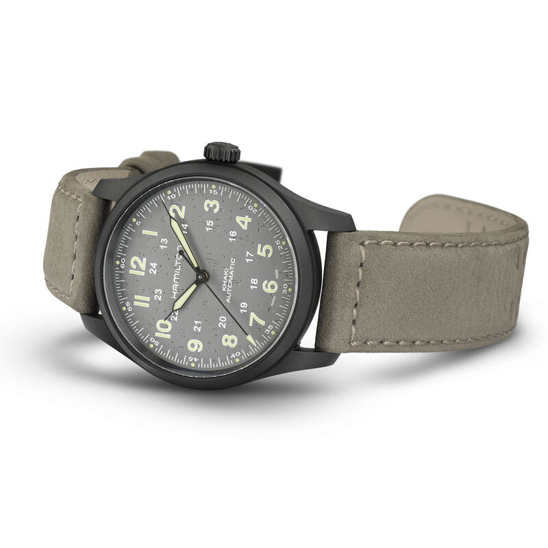 Hamilton Khaki Field Titanium Auto Grey Dial Watch, 38mm image number 2