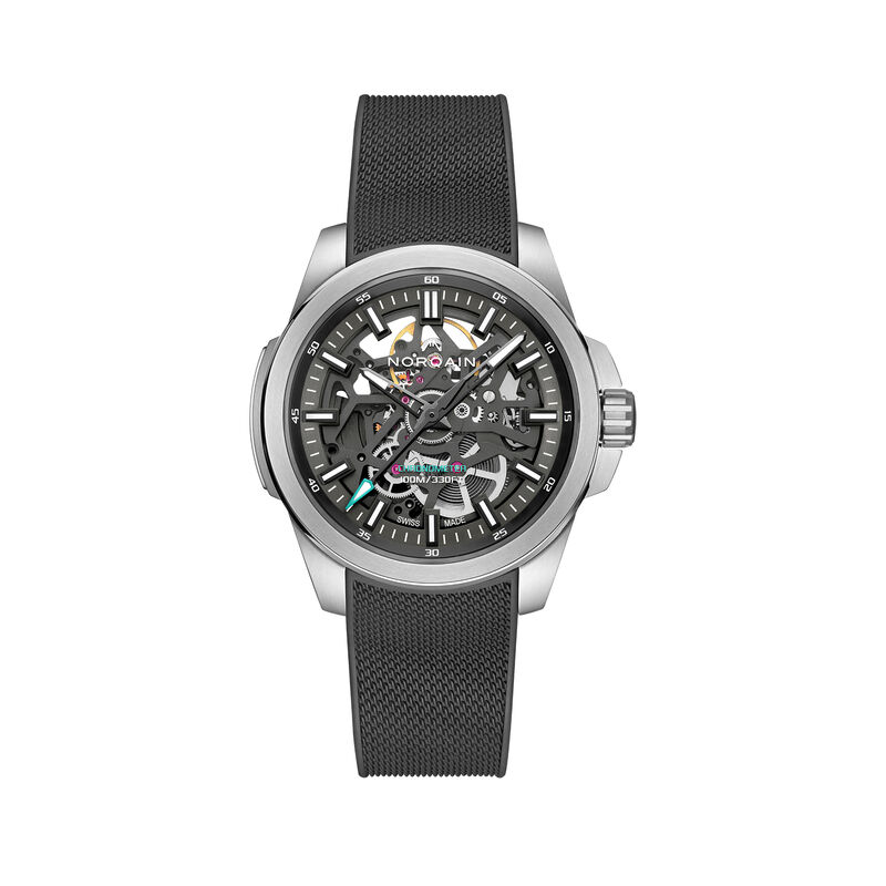 NORQAIN Independence Skeleton Anthracite Dial Watch, 40mm image number 0