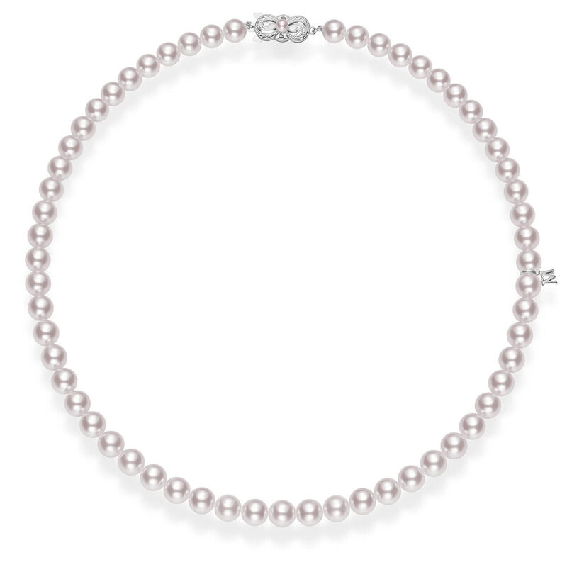 Mikimoto A Akoya Cultured Pearl Strand Choker Necklace 18K, 16" image number 2