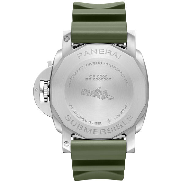Panerai Submersible QuarantaQuattro Bianco Watch Steel Case White Dial, 44mm