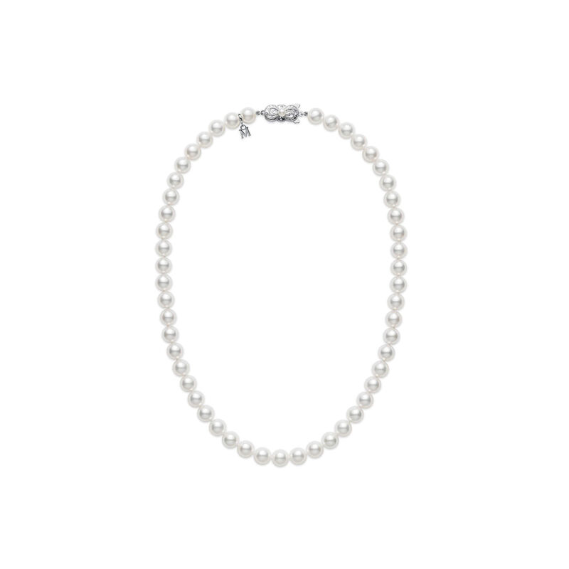 Mikimoto Cultured Akoya Pearl Choker Necklace, 16" image number 1