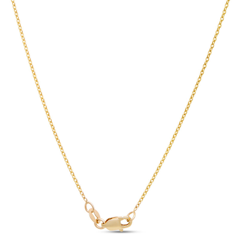 Baguette Diamond Station Necklace, ⅔ Total Carat Weight,  14K Two Tone Gold image number 3
