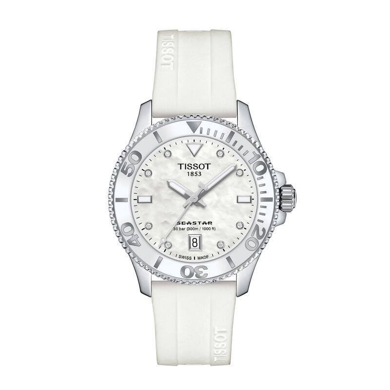 Tissot Sea Star 1000 White Mother Of Pearl, 36 mm image number 0