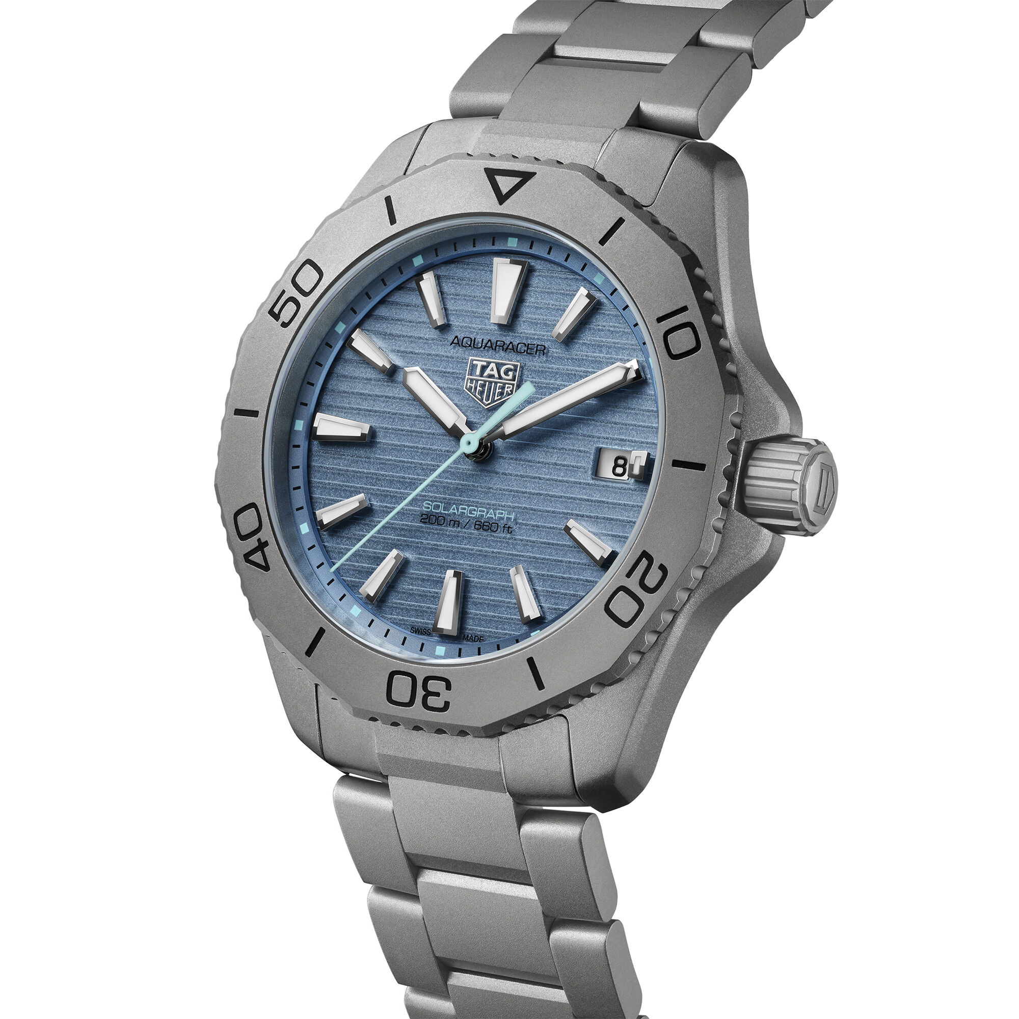 TAG Heuer Aquaracer Professional 200 Solargraph Blue Dial Watch, 40mm