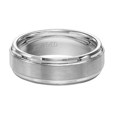 TRITON Comfort Fit White Tungsten Band 6MM