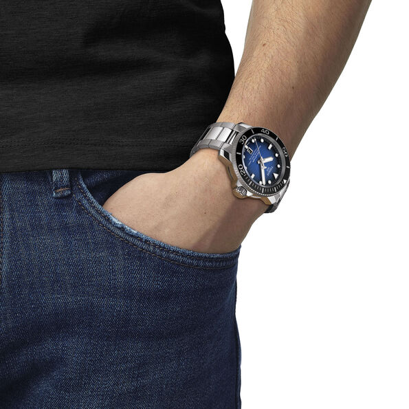 Tissot Seastar 2000 Powermatic 80 Blue Dial Steel Watch, 46mm