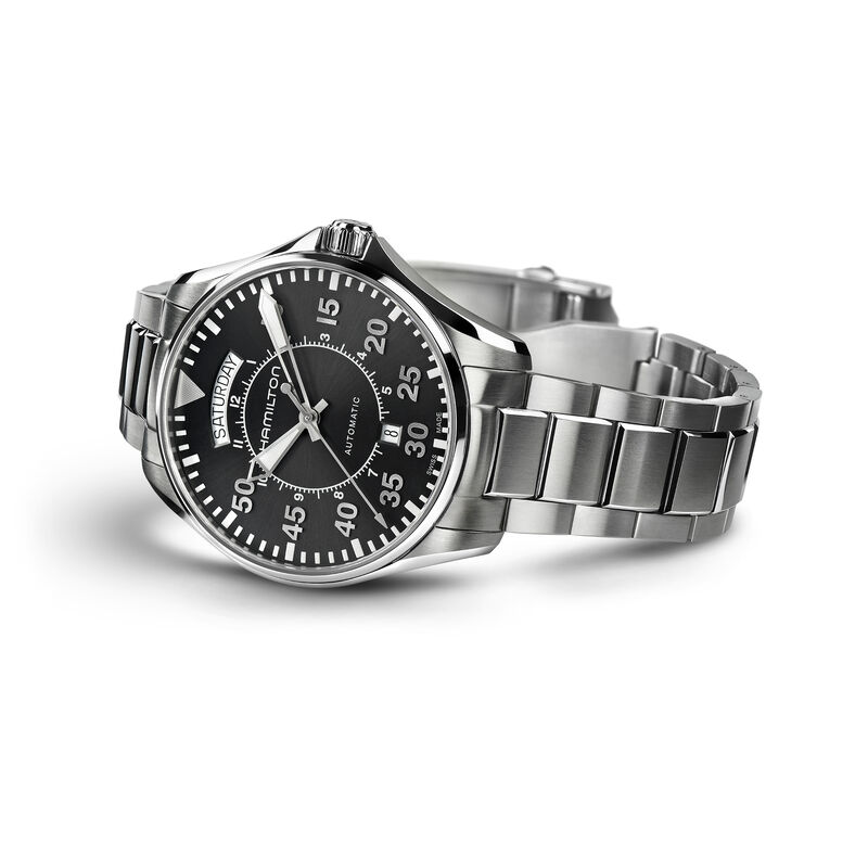 Hamilton Khaki Aviation Pilot Day Date Auto Black Dial Watch, 42mm image number 1