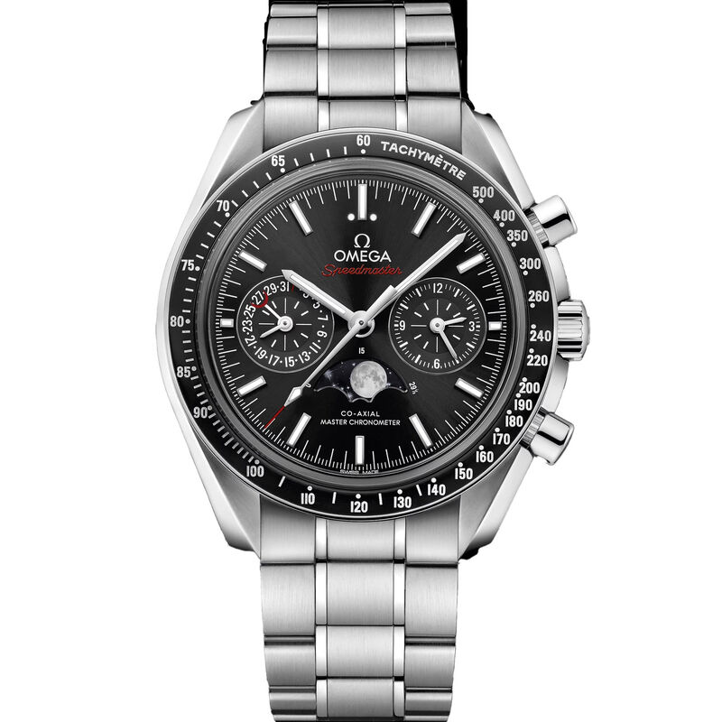 OMEGA Speedmaster Moonphase Black Dial Watch, 44.25mm image number 0