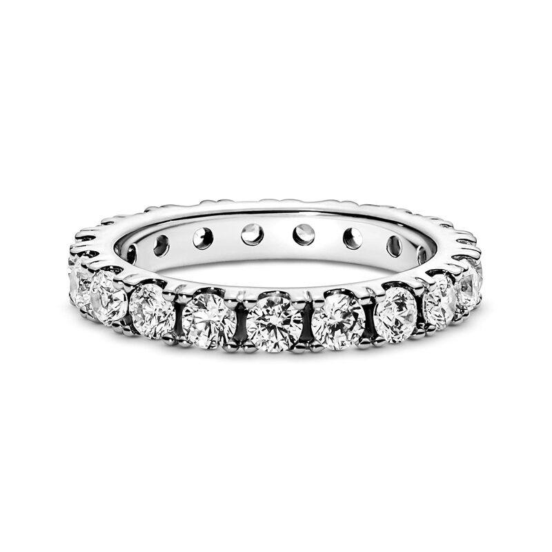 Pandora Clear Sparkling CZ Row Eternity Ring image number 2