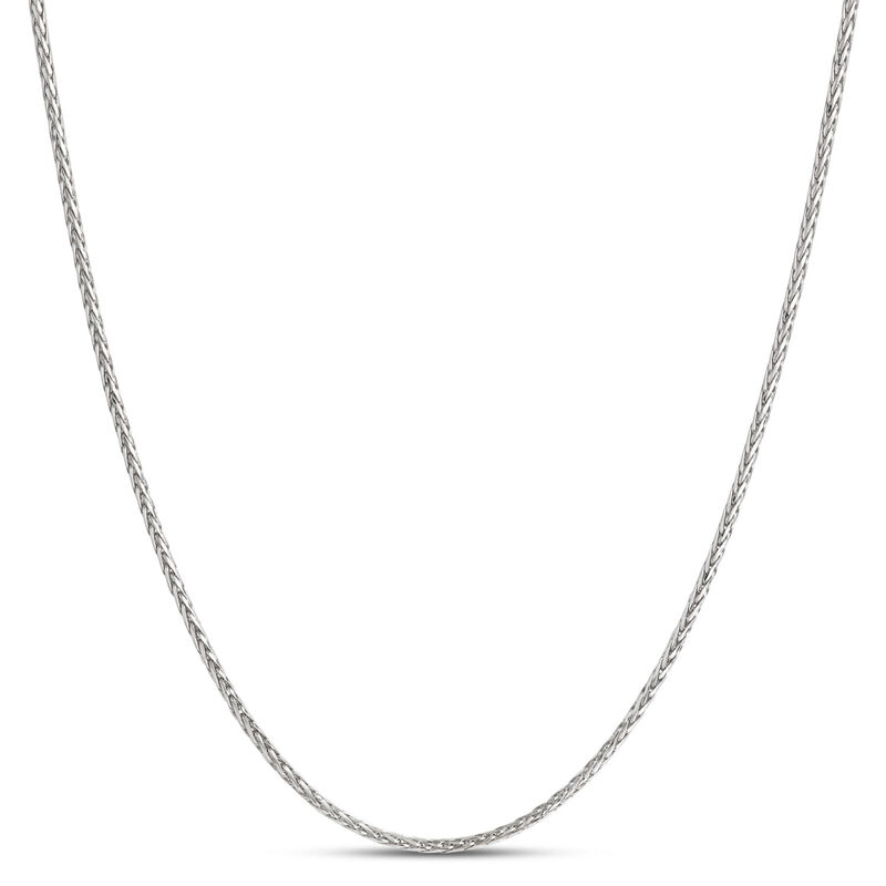 22-Inch Spiga Link Necklace, 14K White Gold image number 0