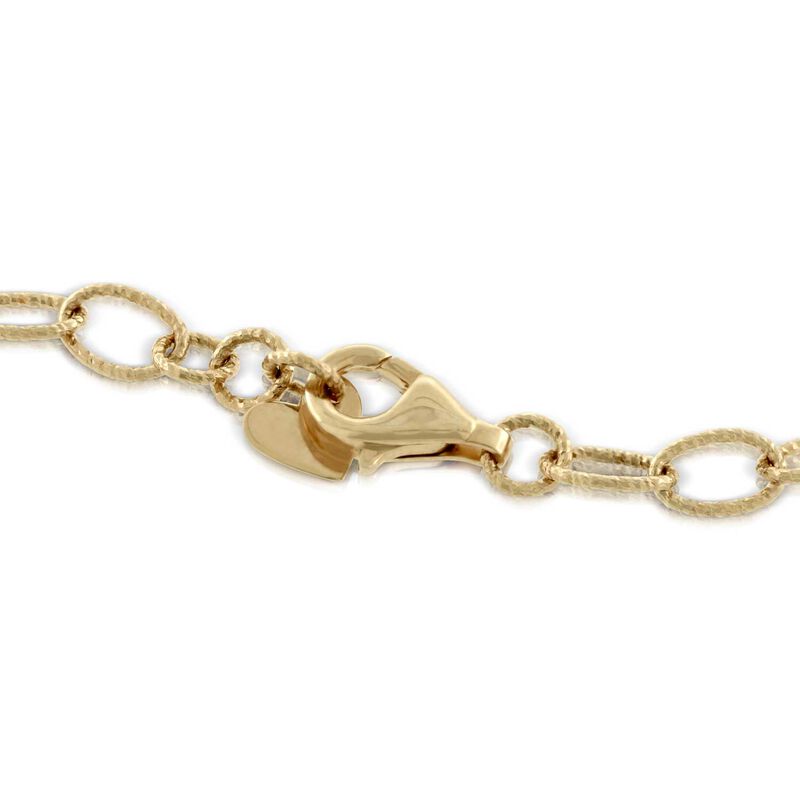 Rose Gold Toscano Oval Link Chain Necklace 14K, 32" image number 4