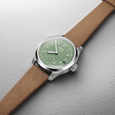 Oris Big Crown Pointer Date Calibre 403 Green Dial Watch, 40mm