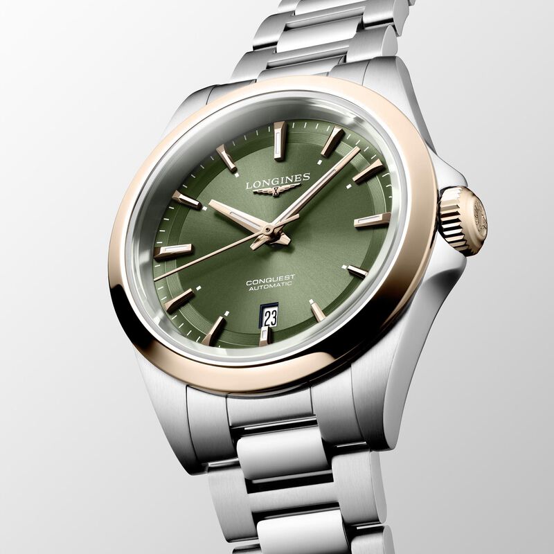 Longines Conquest Green Dial Watch, 30mm image number 1