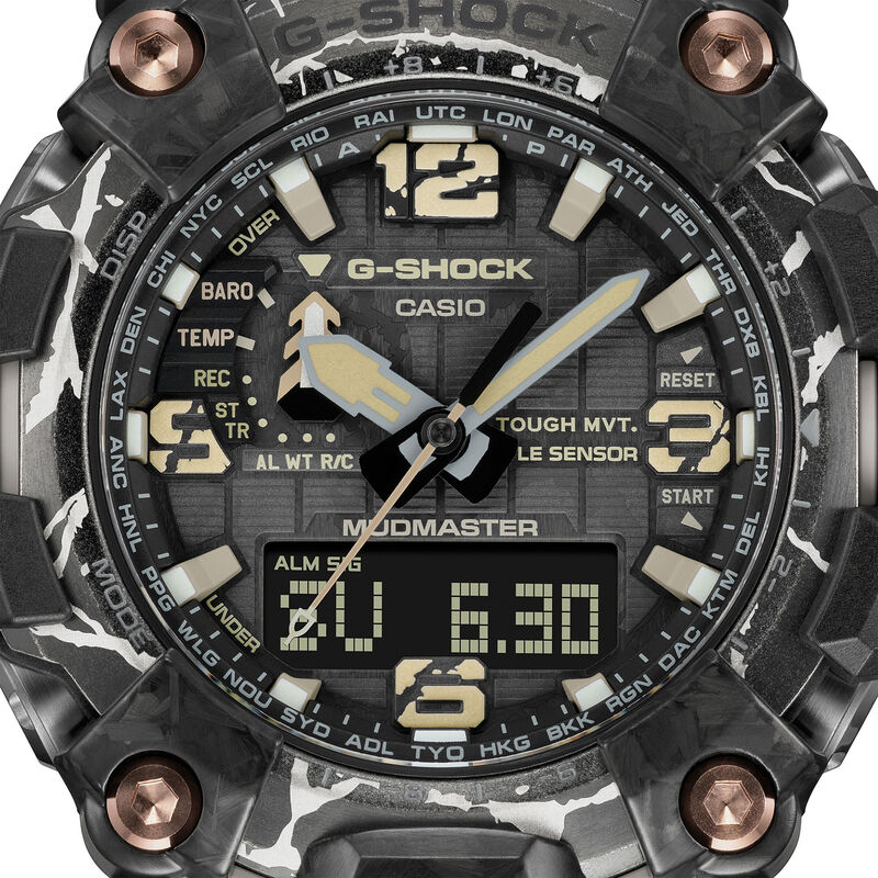 G-Shock Mudmaster &lsquo;Cracked Mud&rsquo; Black Dial Watch, 54.4mm image number 1