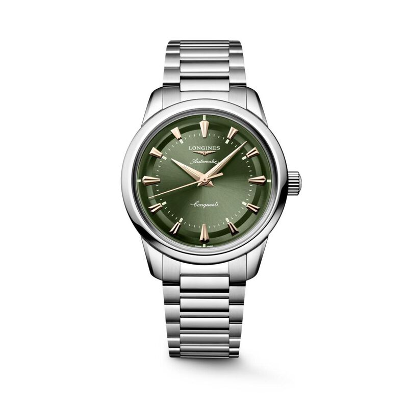 Longines Conquest Heritage Green Dial Watch, 38mm image number 0