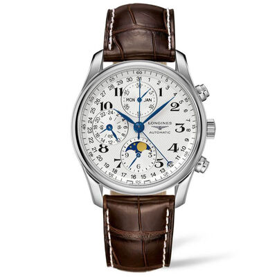 Longines Master Moon Phase Automatic Chronograph Watch, 40mm
