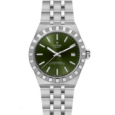 TUDOR Royal Green Dial Watch, 36mm