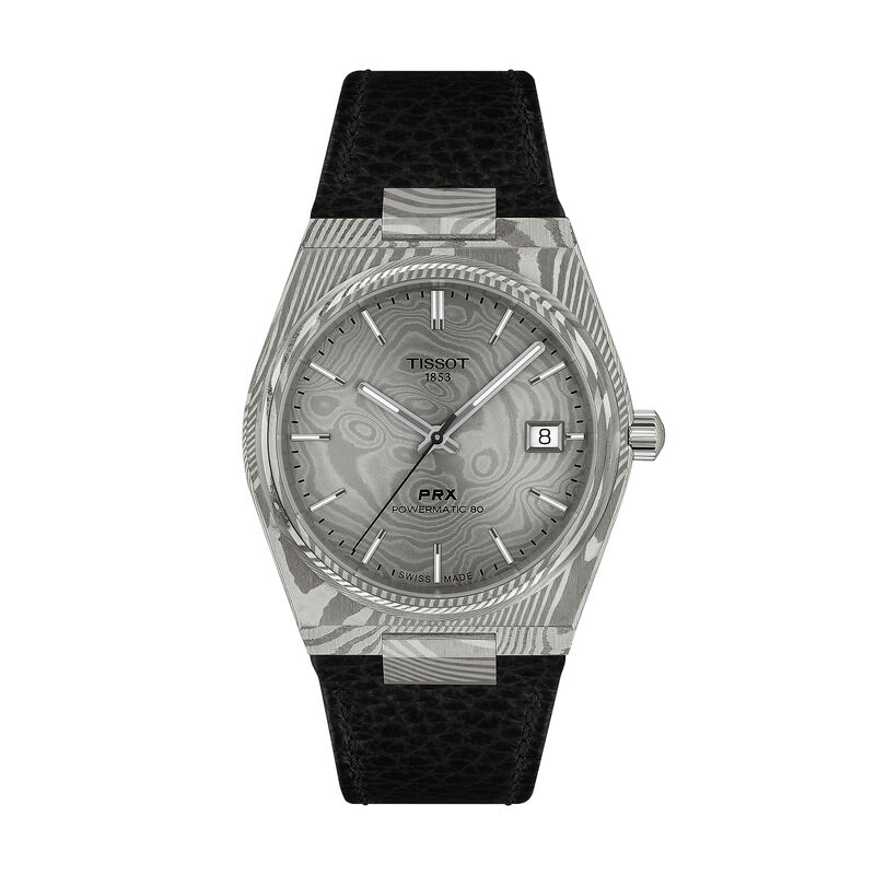 TISSOT PRX Damascus Steel Gray Dial Watch, 38mm image number 0