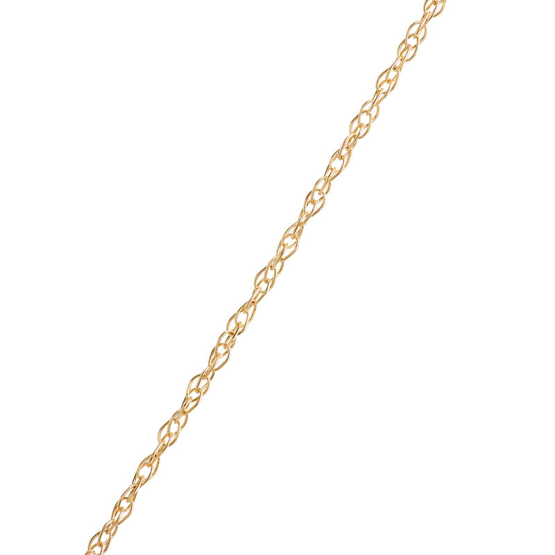 Peridot Pendant Necklace, 0.07 Carat Weight, 14K Yellow Gold image number 3