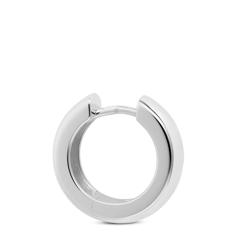 Lisa Bridge Hoop Earrings in Sterling Silver, 17mm image number 1