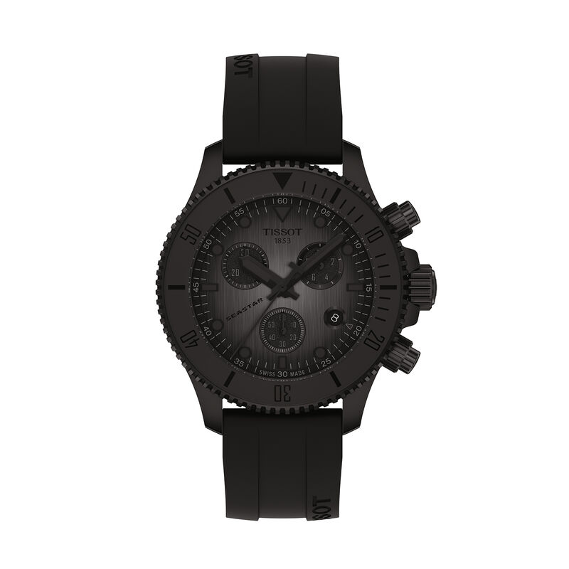 TISSOT Seastar 1000 Black Dial Watch, 38mm image number 0