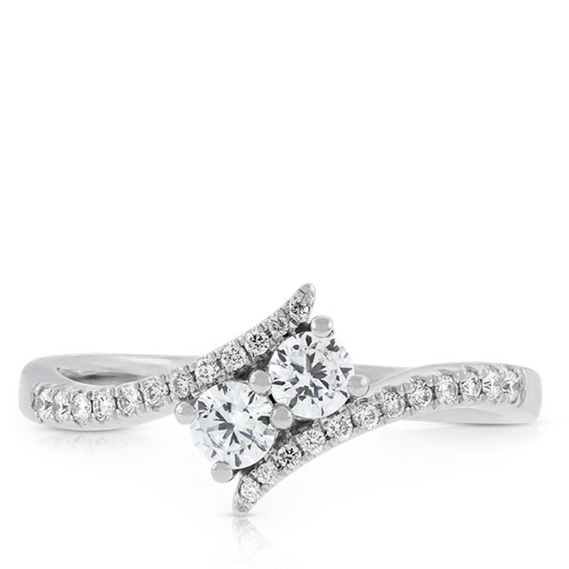Ben Bridge Signature Diamond + Ever Us™ 2-Stone Diamond Ring 18K image number 5