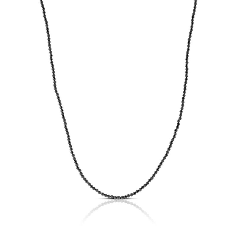 Lisa Bridge Faceted Hematite Bead Necklace, 28" image number 0