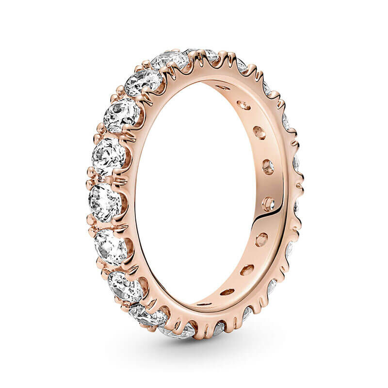 Pandora Sparkling Clear CZ Row Eternity Ring image number 1