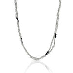 Lisa Bridge Labradorite & Black Onyx Beaded Necklace, 46"
