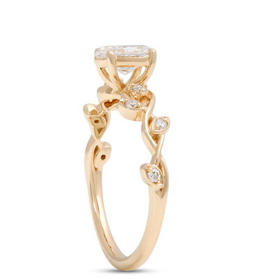 Oval Diamond Engagement Ring, &frac34; Carat, 14K Yellow Gold