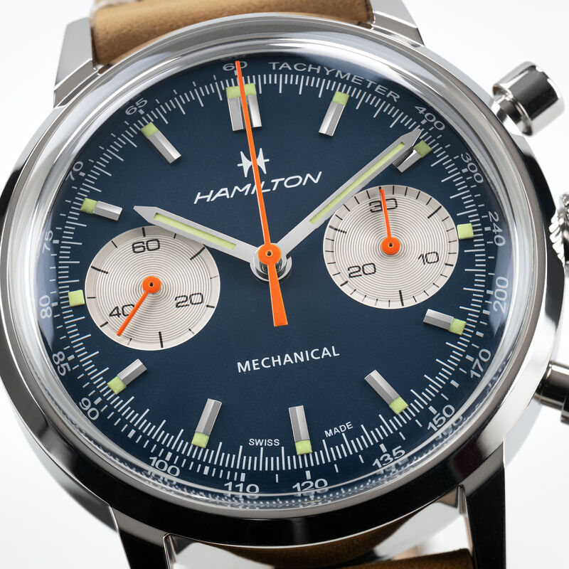 Hamilton American Classic Intra-matic Chronograph H Blue Dial Watch, 40mm image number 2