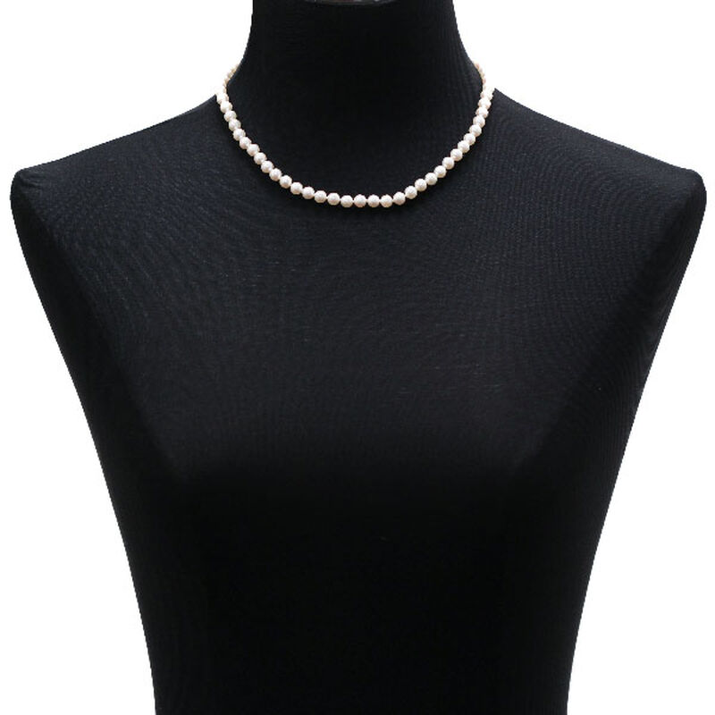 Akoya Cultured Pearl Necklace 7mm, 14K, 18" image number 1