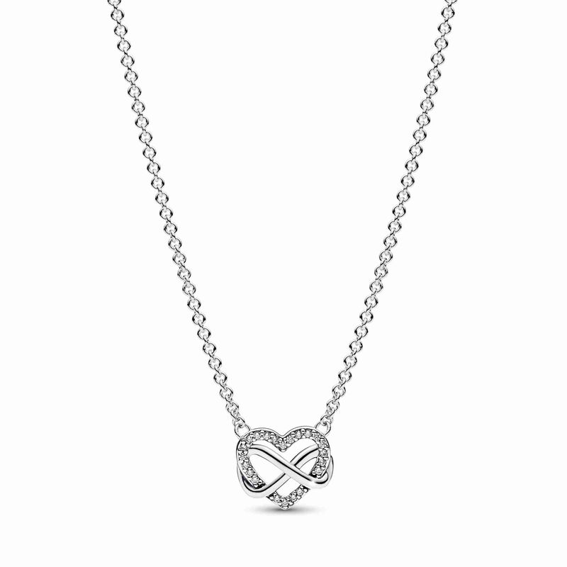 Pandora Sparkling Infinity Heart Collier Necklace image number 0