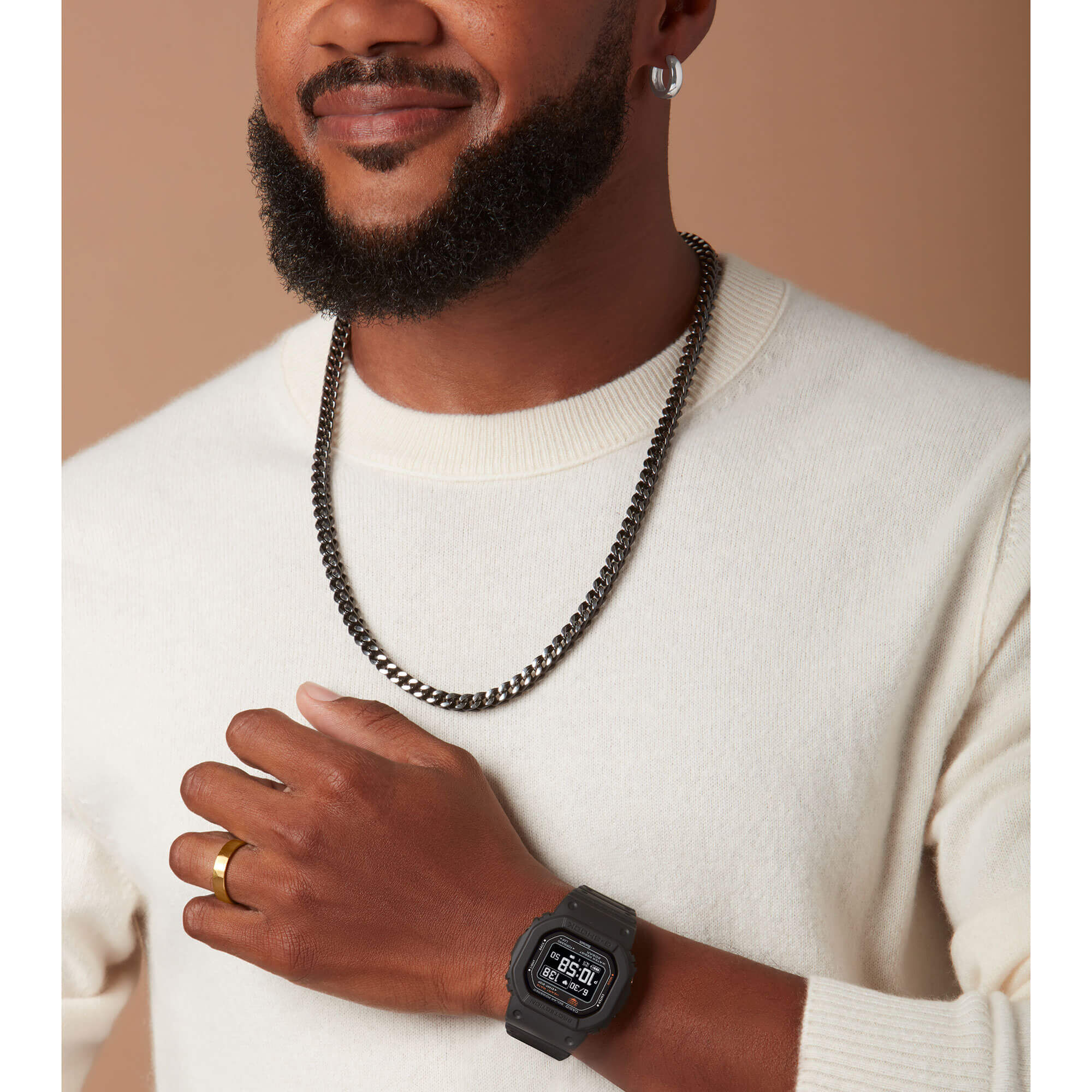 17MM Hoop Earrings in Sterling Silver