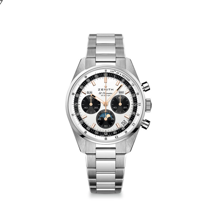 Zenith Chronomaster Original Silver White Dial Watch, 38mm image number 0