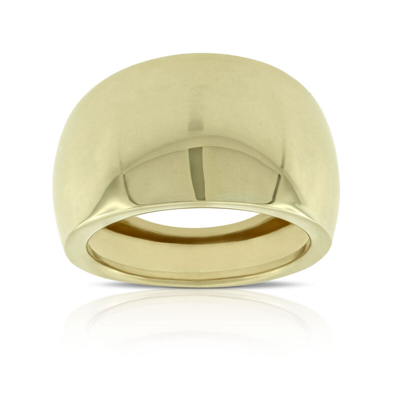 Toscano Smooth Domed Ring 14K image number 0